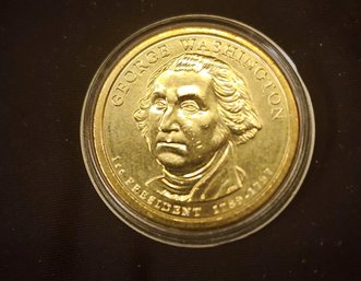 Scares U S Currency 2007 Washington Presidential One Dollar Coin