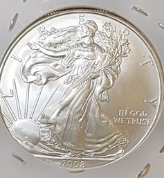 Beautiful 2008 Walking Liberty Coin 1 Troy Ounce .999 Silver