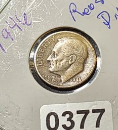 U S Currency 1946 Silver Roosevelt Dime