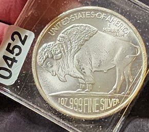 One Troy Ounce Pure .999 Silver Coin