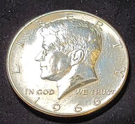 Incredible 1966 Silver Kennedy Half Dollar Excellent Cond