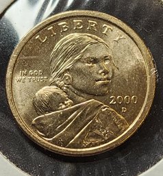 Rare 2000 D Sacagawea One Dollar Coin