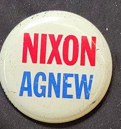 Vintage Authentic Nixon Agnew Campain Pin