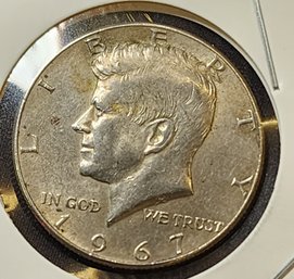 U S Currency Rare 1967 Kennedy Half Dollar