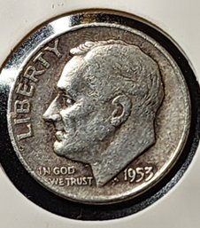 U S Currency 1953silver Roosevelt Dime