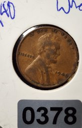 U S Currency 1940 Wheat Penny Rich Toning