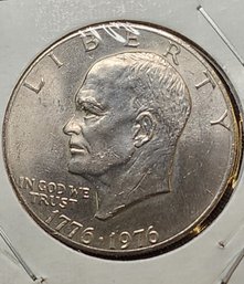 U S Currency 1976 Bicentennial Eisenhower One Dollar Coin