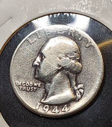 U S Currency 1944 Silver Washington Quarter