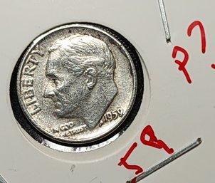 U S Currency 1959 Silver Roosevelt Dime Also Excellent Condition