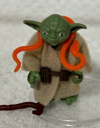 Original Kenner Star Wars Action Figure Yoda Complete Robe Belt Cane Orange Snake