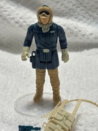 Original Kenner Star Wars Action Figure Han Solo Hoth With Pistol & Backpack Outstanding Cond