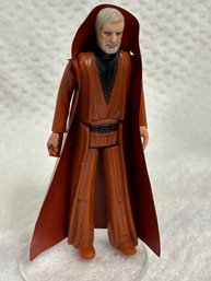 Original Kenner Star Wars Action Figure Obi Won Kenobi ANH W Cape Grey Hair Outstanding Cond