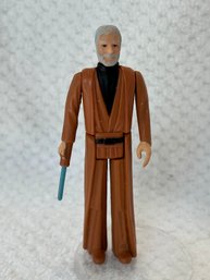 Original Kenner Star Wars Action Figure Obi Won Kenobi ANH W Org Lightsaber  Grey Hair Ex Cond