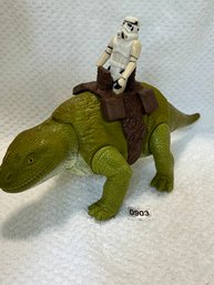 Original Kenner Star Wars Action Figure  Dewback With Saddle & Storm Trooper ANH