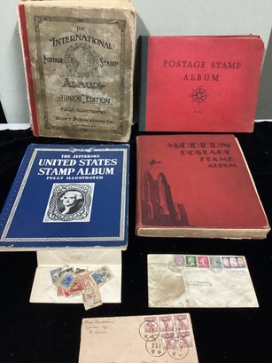 Vintage Stamp Collection Four Books