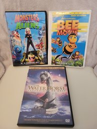 DVD Set - DreamWorks Monsters VS Aliens, Bee Movie, The Waterhorse Legend Of The Deep 2 Disc Special Edition