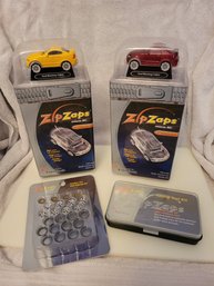 Vintage Radio Shack Zip Zaps 1:64 Scale Micro RC Ford Mustang Cobras Starter Sets