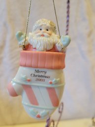 Lenox 2003 Jolly Ole Santa - Santa In Mitten - HSN Exclusive - NEW IN BOX