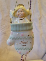 Lenox 2003 Starry Night Angel - Angel In Mitten - HSN Exclusive - NEW IN BOX