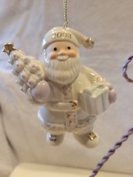 Lenox 2003 Santa's Decorated Delivery Annual Ornament - NEW IN BOX