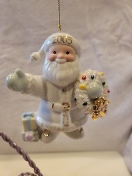 Lenox 2005 Greetings From Santa Annual Ornament- NEW IN BOX