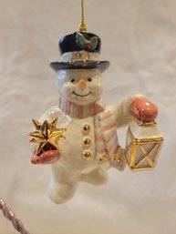 Lenox 2006 Snowman Starlight Snowman Annual Ornament- NEW IN BOX