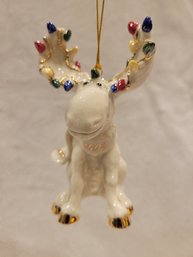 Lenox 2002 Moose Merriment Annual Ornament - NEW IN BOX