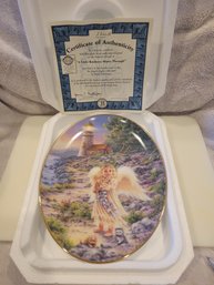 Bradford Exchange A Little Kindness Shines Through- 4th Collector Plate - An Angel's Light Collection - NEW