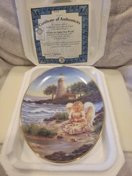 Bradford Exchange A Little Joy Lights Your World - 5th Collector Plate - An Angel's Light Collection - NEW