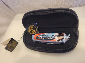 Franklin Mint Dale Earnhardt Sr #3 Collector Knife In Case - NEW Never Displayed - Case Has Mark