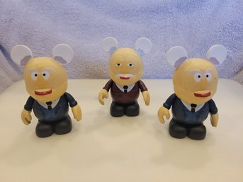 Disney Vinylmation 3' Muppet Figures Waldorf And Statler - Pre-owned And Displayed