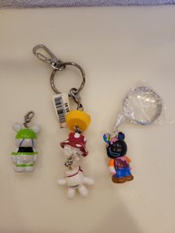 Disney Vinylmation Keychains And Minnie Mouse Keychain -