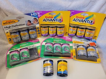 Kodak Advantix Fuji Advanced 24mm Film 18 Cannisters New Old Stock Expired Dates