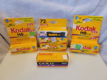 Kodak 110 Film 5 Rolls Unexposed Expired - New Old Stock