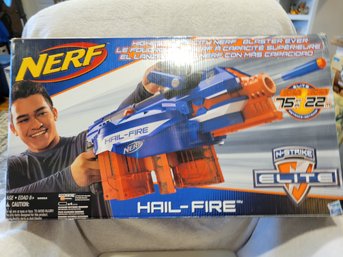 NERF Hasbro Hail-Fire N-Strike ELITE Highest Capacity Nerf Blaster Ever - New In Box