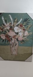 Embellish Canvas Floral Painting On Canvas
