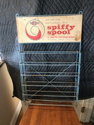 Vintage Spiffy Spool Advertising Rack