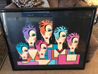 The Girls Next Door By Audrey Cohle Serigraph