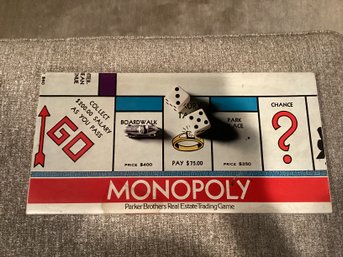 Vintage Monopoly Board Game By Parker Bros.
