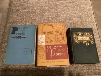 Vintage Book Lot Poems Of Goethe 1853