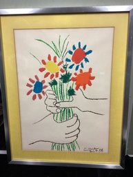 Pablo Picasso Bouquet Of Peace Hand Of Flowers