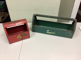 Two Vintage Metal Tool Boxes
