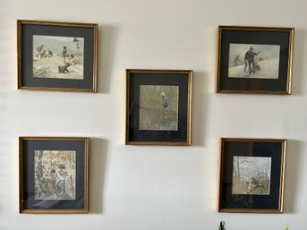 Set Of 5 Framed Prints