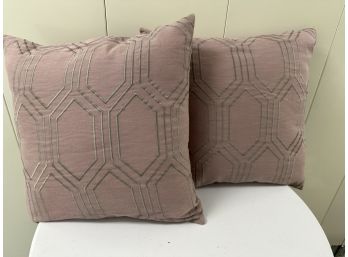 Set Of 2 Surya Pillows In Mauve