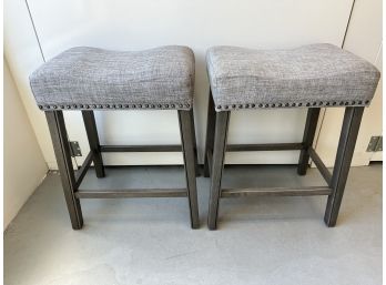 Set Of 2 Counter-Height Stools By Charlton Home