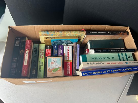LR/ Box - Assorted Books: Paper And Hard Cover, Fiction And Nonfiction