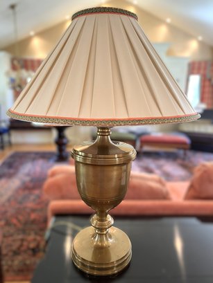 LR/ 1972 Chapman Solid Brass Urn Shaped Table Lamp #1
