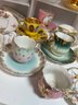 Vintage Teacup Bundle - 14 Matched Sets, 3 Teacups, 4 Saucers - Some Germany, Dresden, Limoges, Haviland...