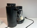 Braun Espresso Machine & Box Of Covetro Fine Italian Glass & Metal Espresso Cups