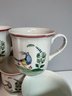 Set Of 9 Villeroy & Boch Jardin D'Alsace Fleur Handled Coffee Cups Mugs Anno 1748 Germany